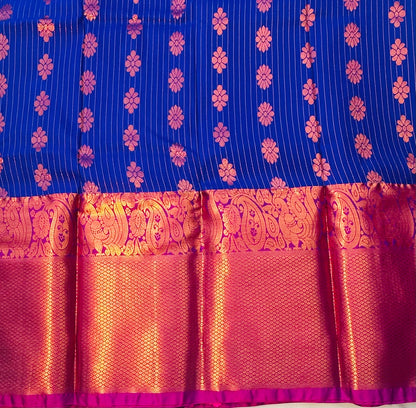 BLUE KANJIVARAM SILK SAREE