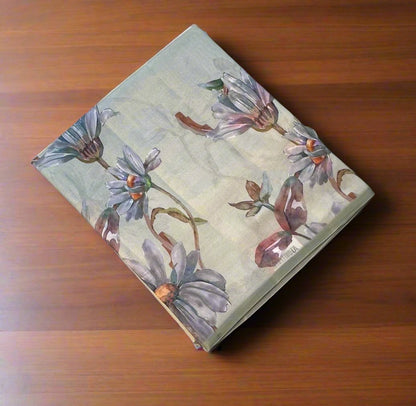 PASTEL GREEN PURE TUSSER DESIGNER