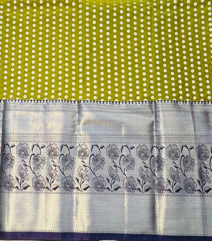 MEHENDI KANJIVARAM SAREE