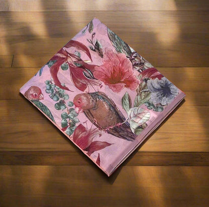 PASTEL PINK PURE TUSSER DESIGNER