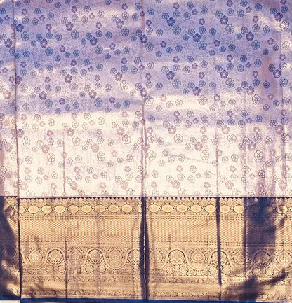 BABY PINK TISSUE KANJIVARAM SILK SAREE