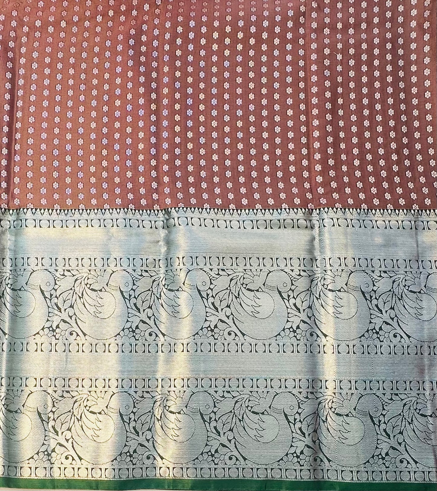 BROWN KANJIVARAM SAREE