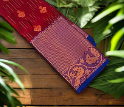 BROWN KANJIVARAM SAREE