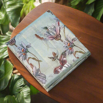 PASTEL BLUE  PURE TUSSER DESIGNER