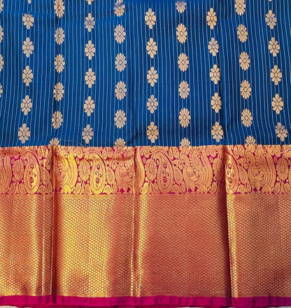 BLUE KANJIVRAM SILK SAREE