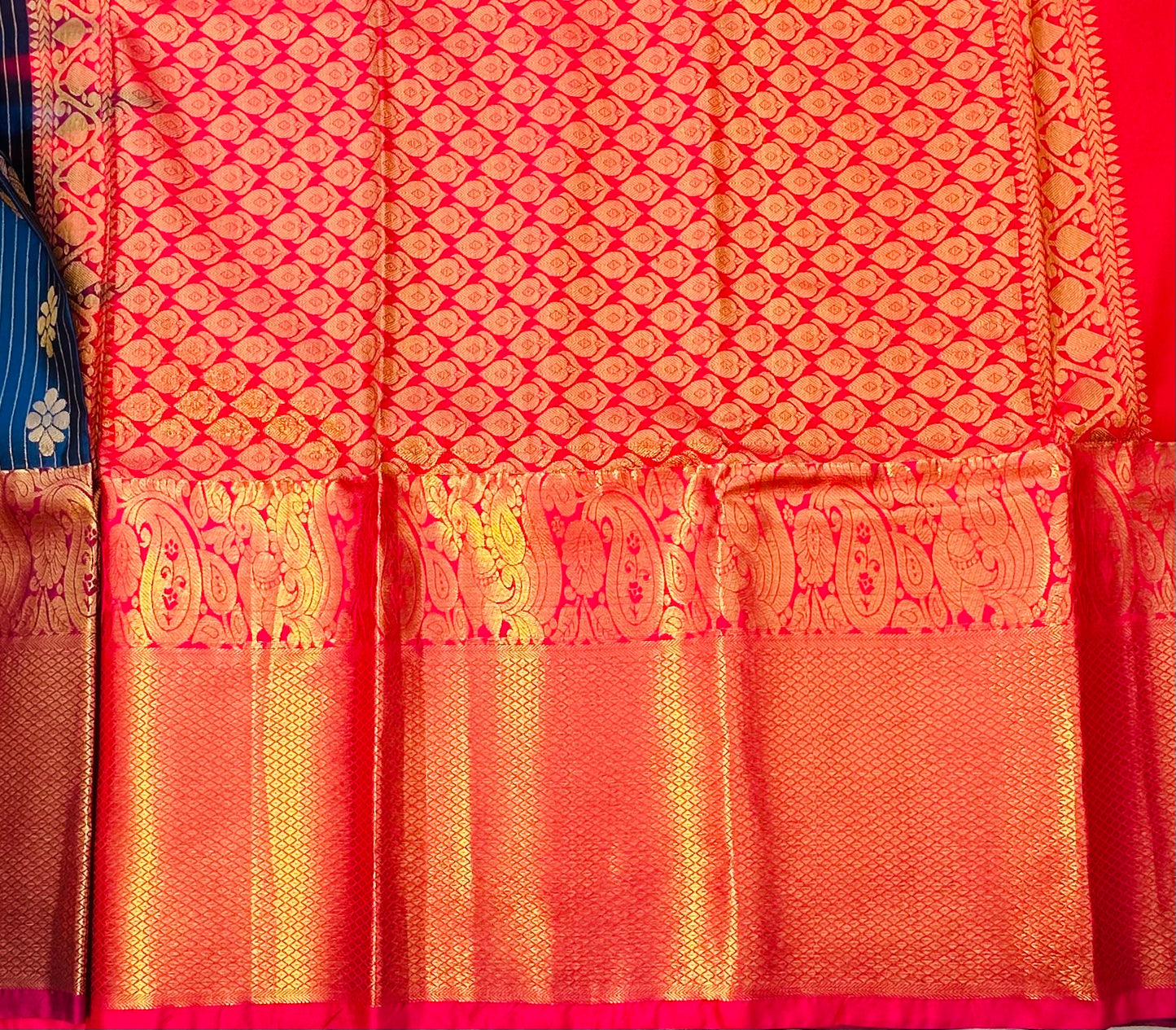 BLUE KANJIVRAM SILK SAREE