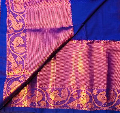BROWN KANJIVARAM SILK SAREE