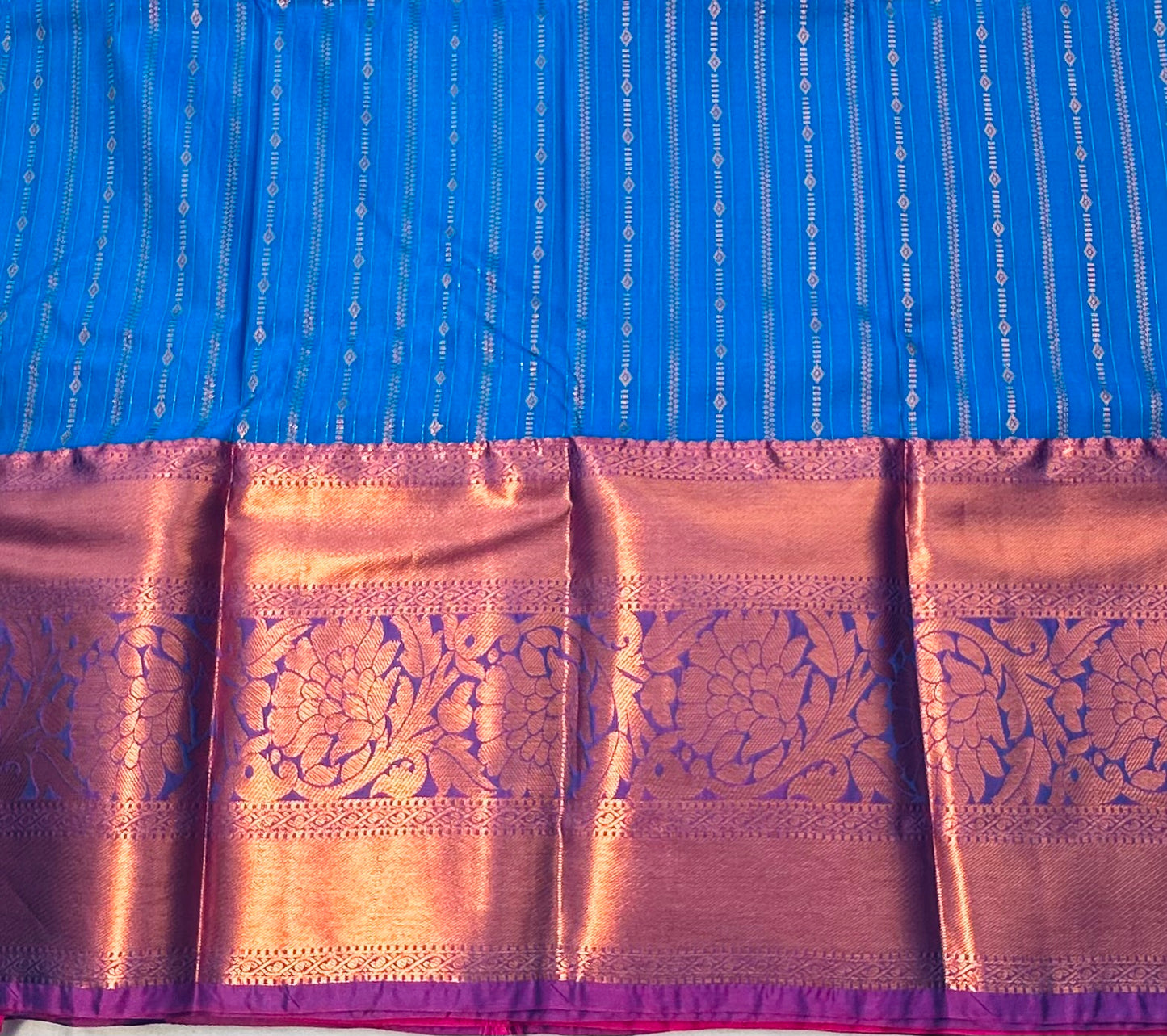 BLUE  KANJIVARAM SILK SAREE
