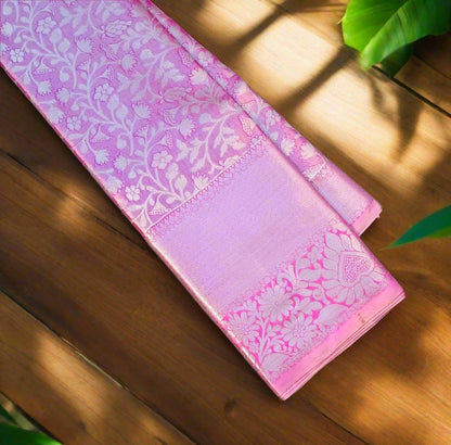 LAVENDER TISSUE KANJIVARAM SILK SAREE