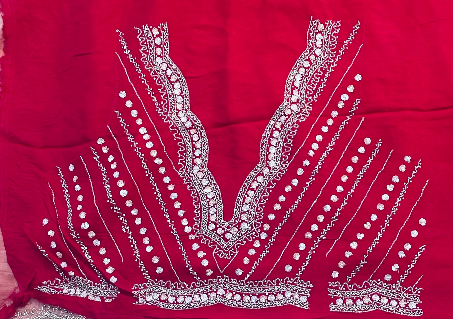 PEACH DESIGNER WORK SAREE