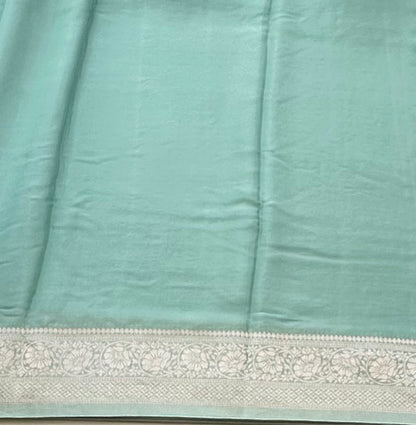 PASTEL GREEN BANARAS CRAPE