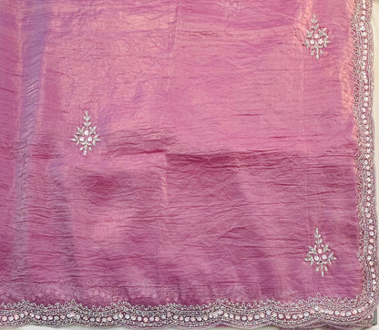 LAVENDER   DESIGNER WORK SAREE PREMIUM