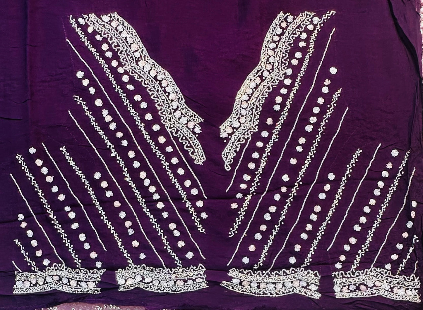 LAVENDER   DESIGNER WORK SAREE PREMIUM