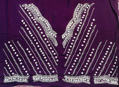 LAVENDER   DESIGNER WORK SAREE PREMIUM