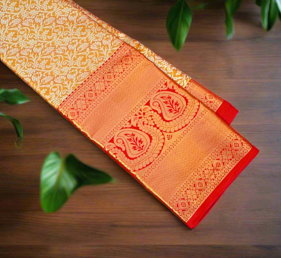 COPPER KANJIVARAM SAREE
