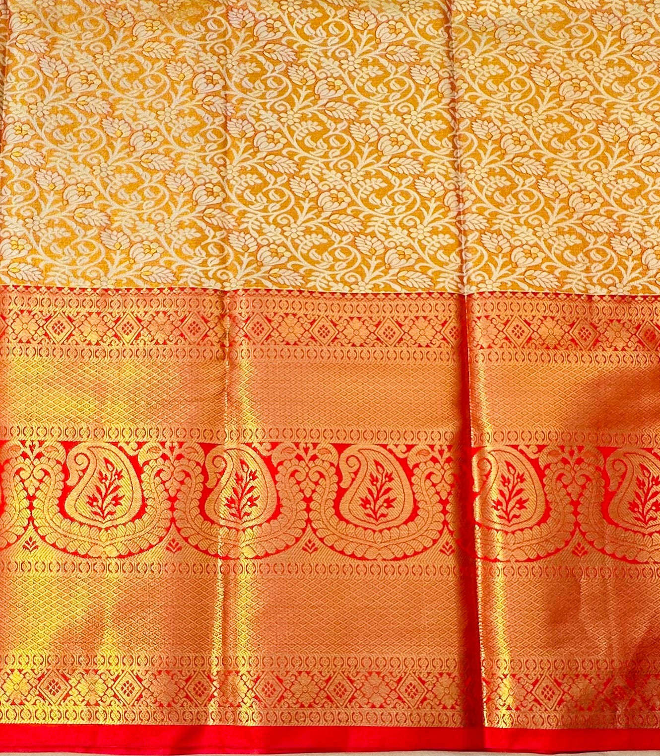 COPPER KANJIVARAM SAREE