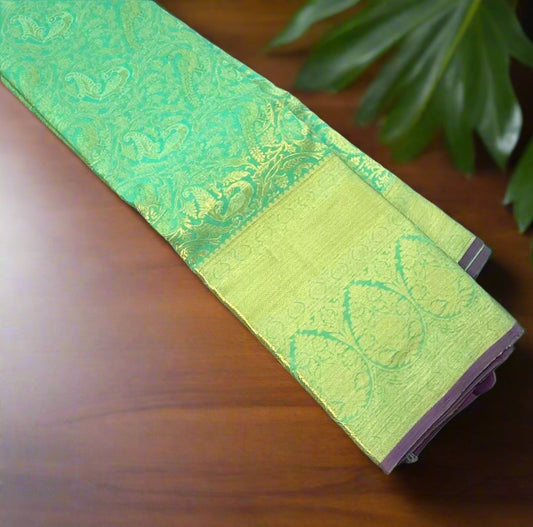 PASTEL GREEN KANJIVARAM SILK