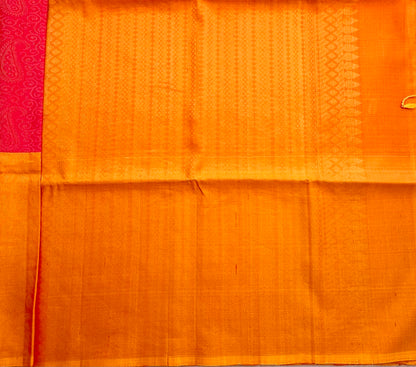 DARK PINK KANJIVARAM SOFT SILKS
