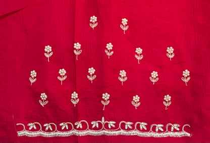 BABY PINK DESIGNER WORK SAREE PREMIUM