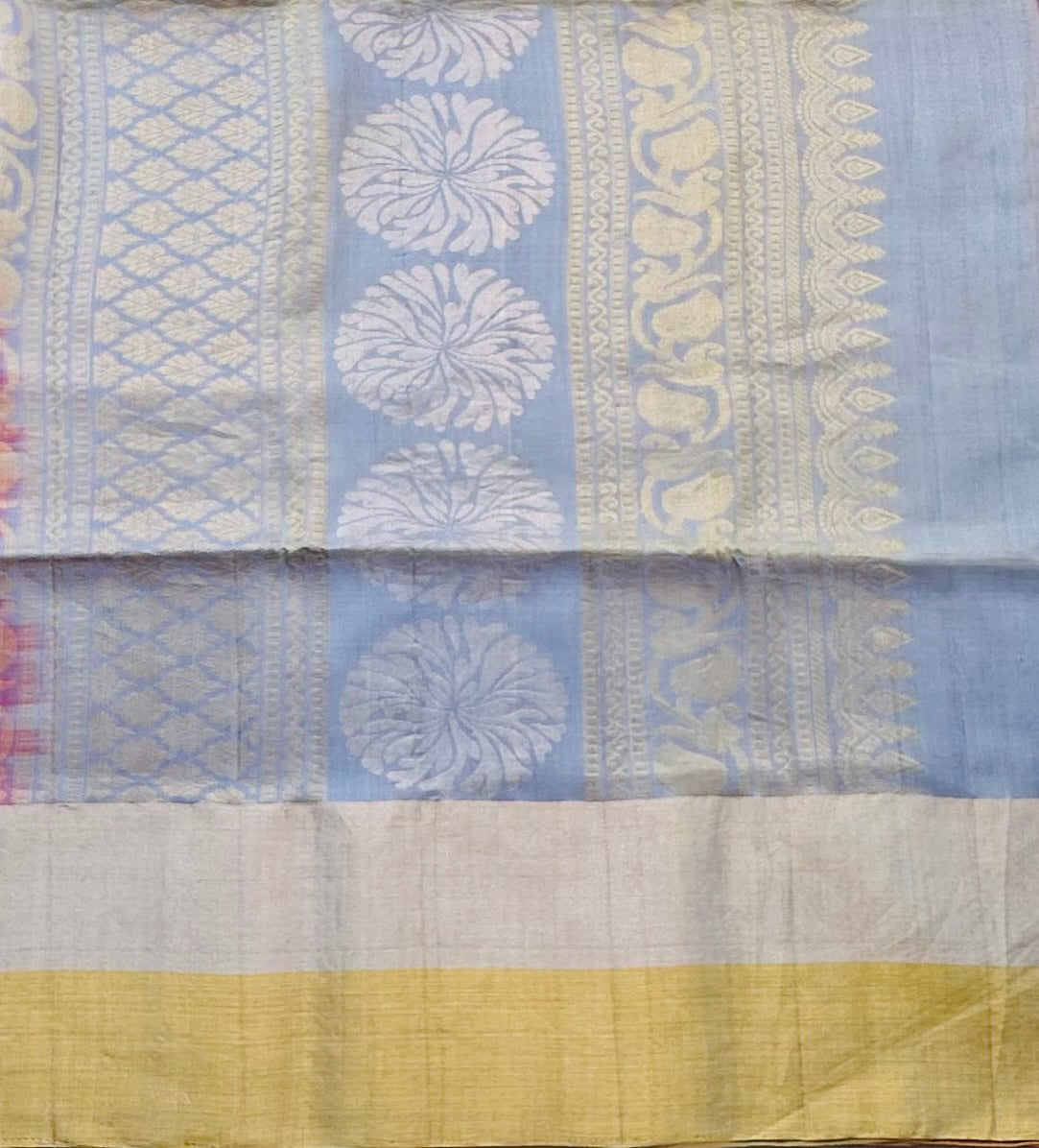 ONION PINK ND GREY KANJIVARAM SOFT SILK