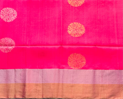 ONION PINK ND GREY KANJIVARAM SOFT SILK