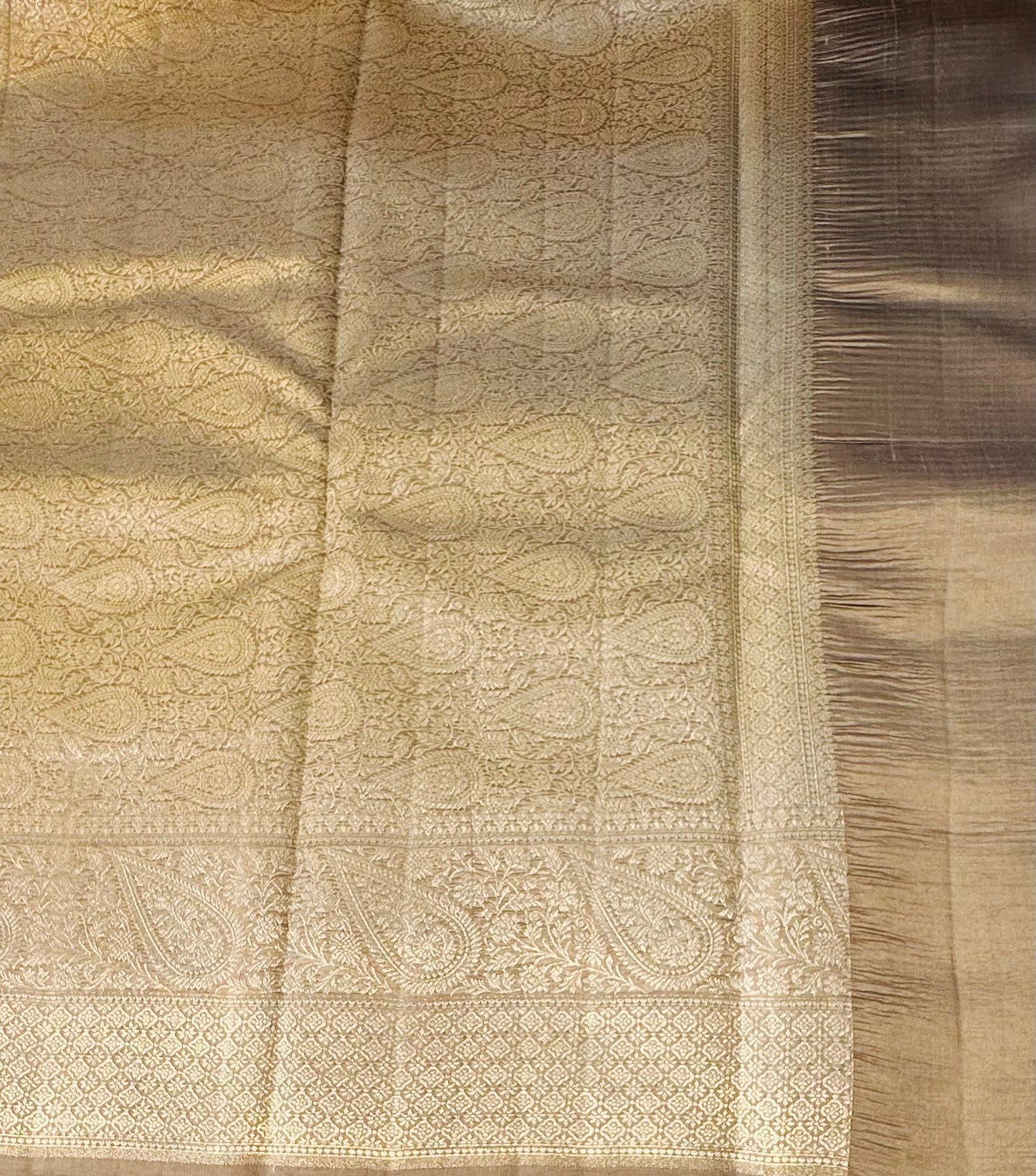 BLACK BANARAS RAW MANGO SAREE