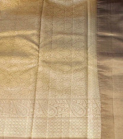 BLACK BANARAS RAW MANGO SAREE