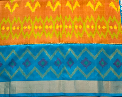 MANGO YELLOW  KANJIVARAM SOFT SILK