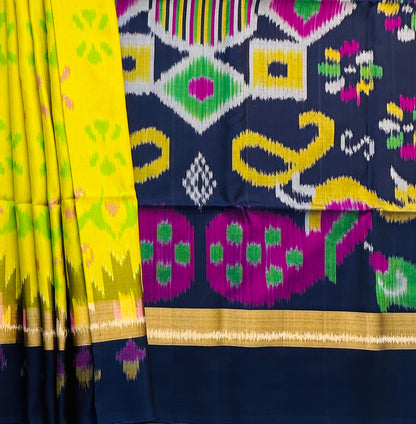 MUSTARD YELLOW  KANJIVARAM SOFT SILKS