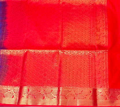 BLUE  KANJIVARAM SILK SAREE