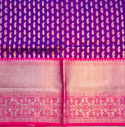 PURPLE ND PINK PURE VENKATAGIRI SILK SAREE