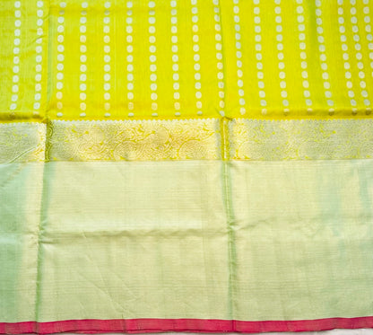 LIGHT YELOW PURE VENKATAGIRI SILK SAREE