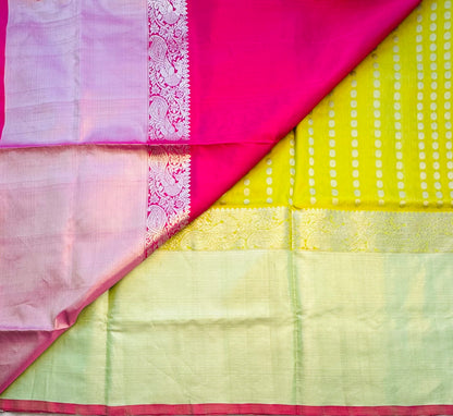 LIGHT YELOW PURE VENKATAGIRI SILK SAREE