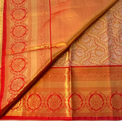 ORANGE KANJIVARAM SILK
