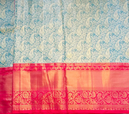 GREEN TISSUE KANJIVARAM SILK SAREE