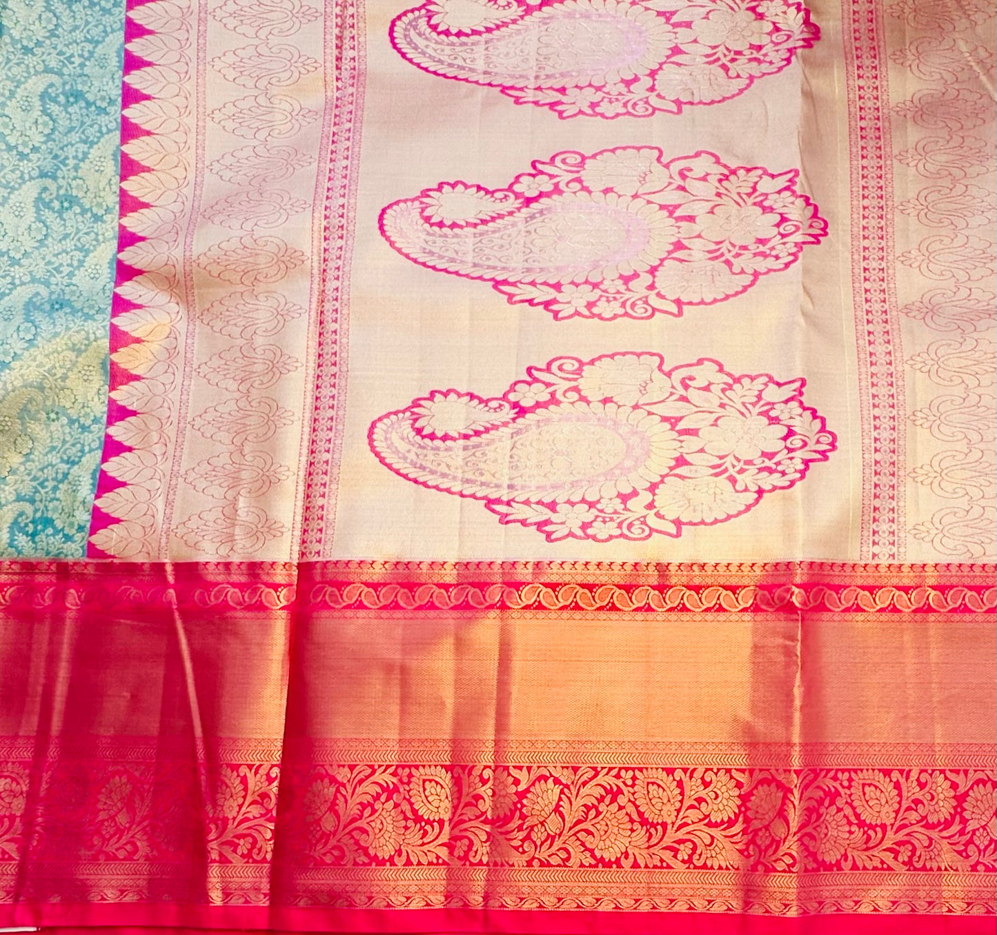 GREEN TISSUE KANJIVARAM SILK SAREE