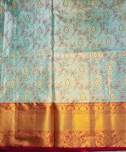 RAMAGREEN TISSUE KANJIVARAM SILK SAREE