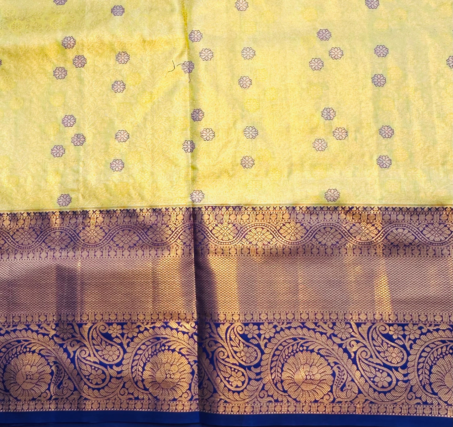 YELLOW TISSUE KANJIVARAM SILK SAREE