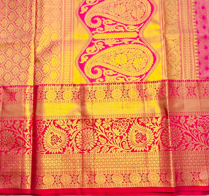 PURPLE TISSUE KANJIVARA SILK SAREE