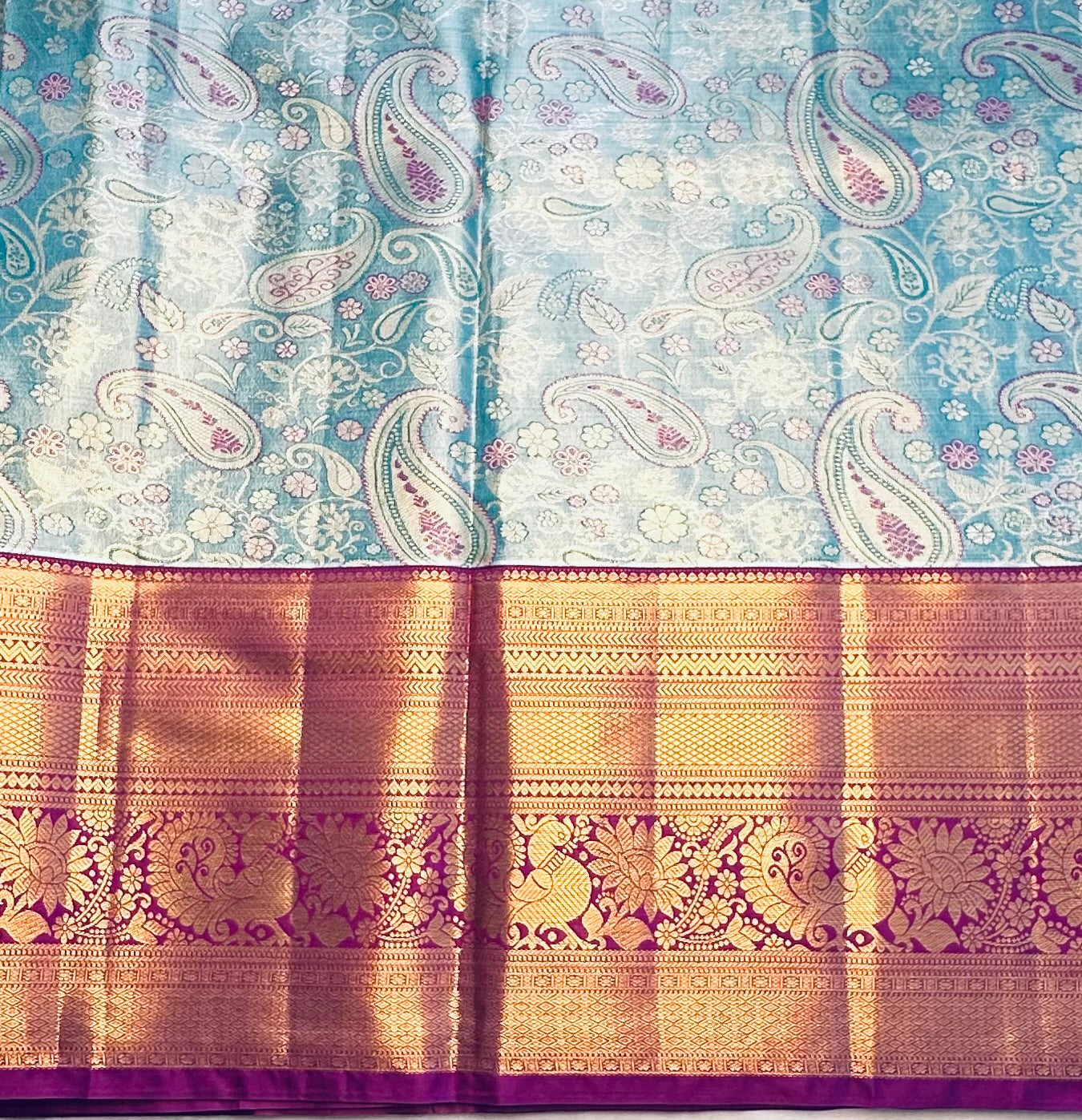 RAMA  GREEN TISSUE KANJIVARAM SILK SAREE
