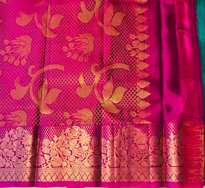 RAMA GREEN KANJIIVARAM LIIIGHT WEIGHT