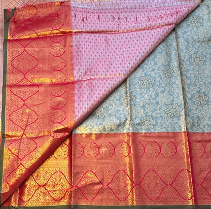 GREEN TISSUE KANJIVARAM SILK SAREE