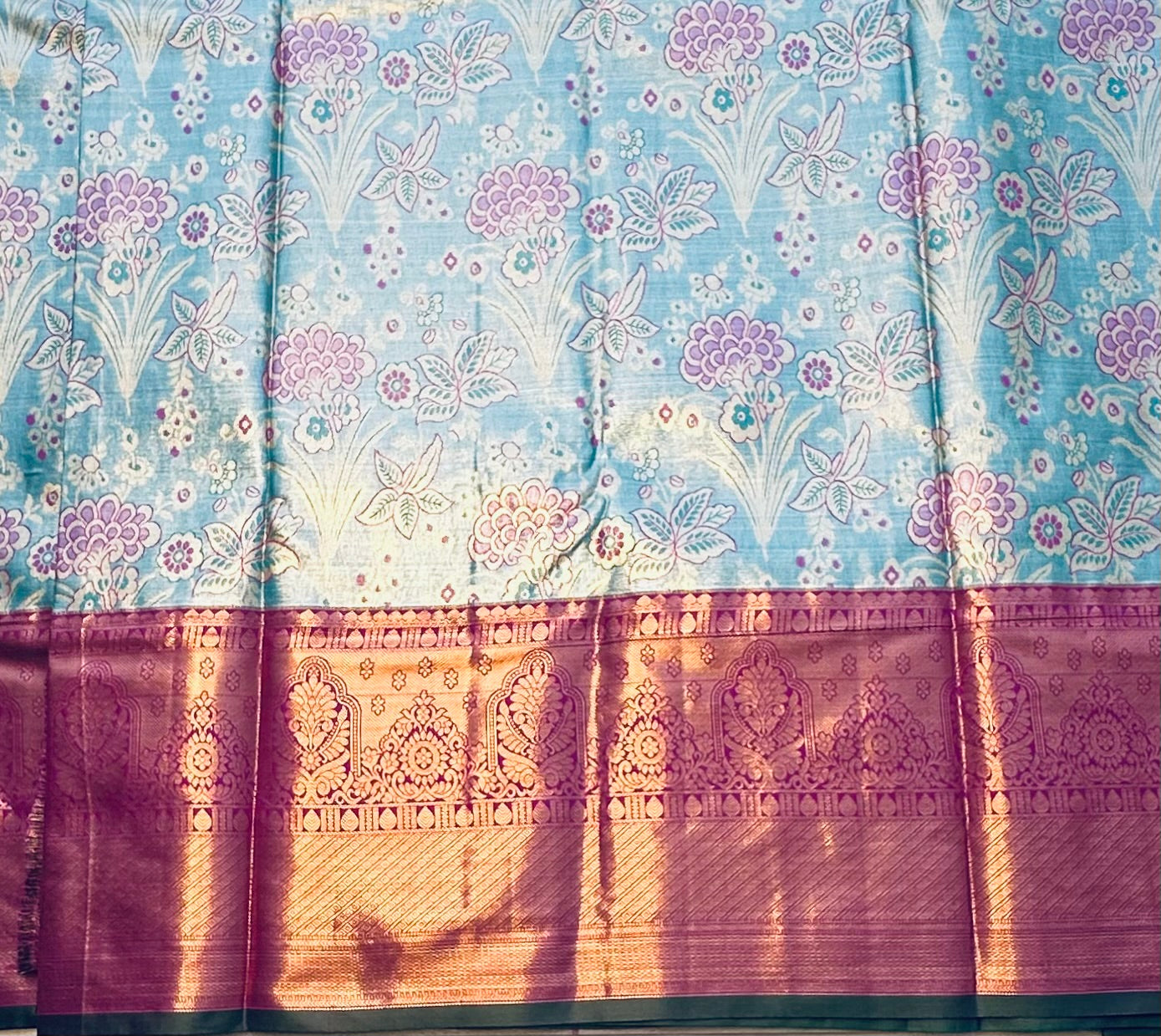 GREEN  TISSUE KANJIVARAM SILK SAREE