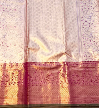 GREEN  TISSUE KANJIVARAM SILK SAREE