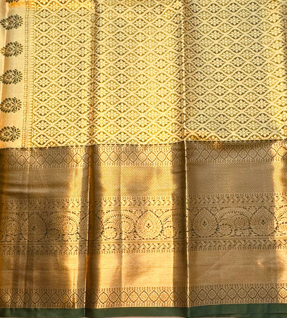 GREEN TISSUE KANJIVARAM SILK SAREE