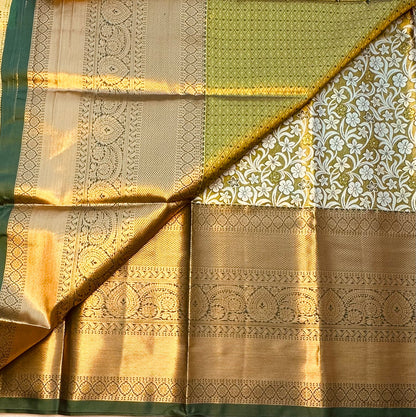 GREEN TISSUE KANJIVARAM SILK SAREE