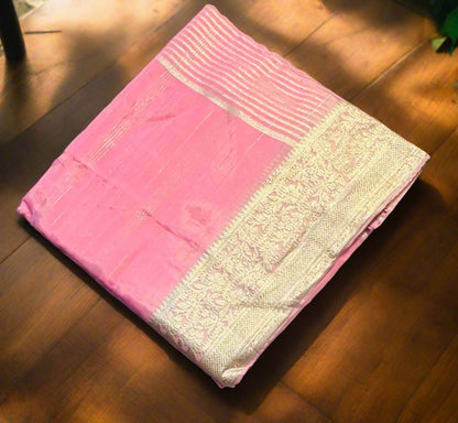 BABY PINK  DESIGNER WORK SAREE