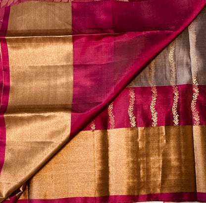 GREY KANJIVARAM LIGHT WEIGHT