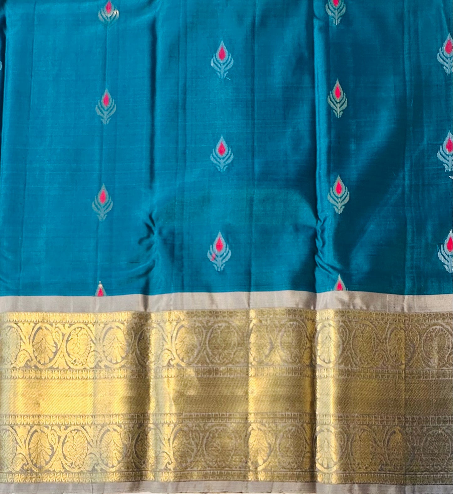 METALLIC BLUE KANJIVARAM LIGHT WEIGHT