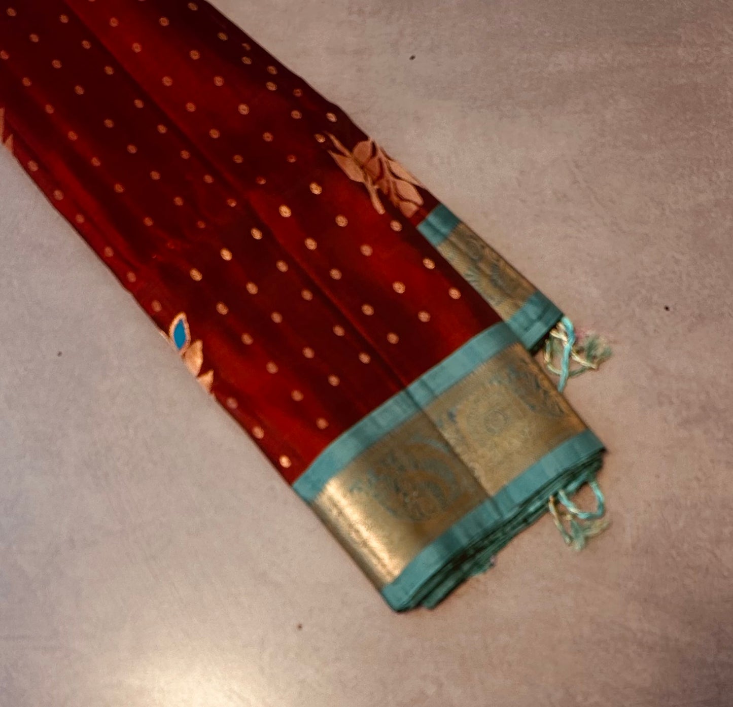 MAROON RED KANJIVARAM LIGHT WEIGHT